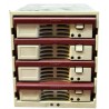 Caja interna hot swap de 4 discos SCSI