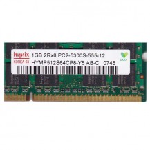 Memoria RAM SODIMM 1GB  PC2- 5300-LT