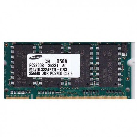 Kit de memoria SODIMM 256 PC2- 2700-LT